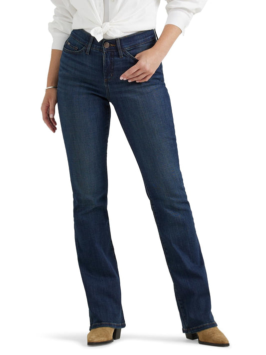 Lee Women's Ultra Lux Comfort with Flex Motion Bootcut Jean Renegade 10 Long