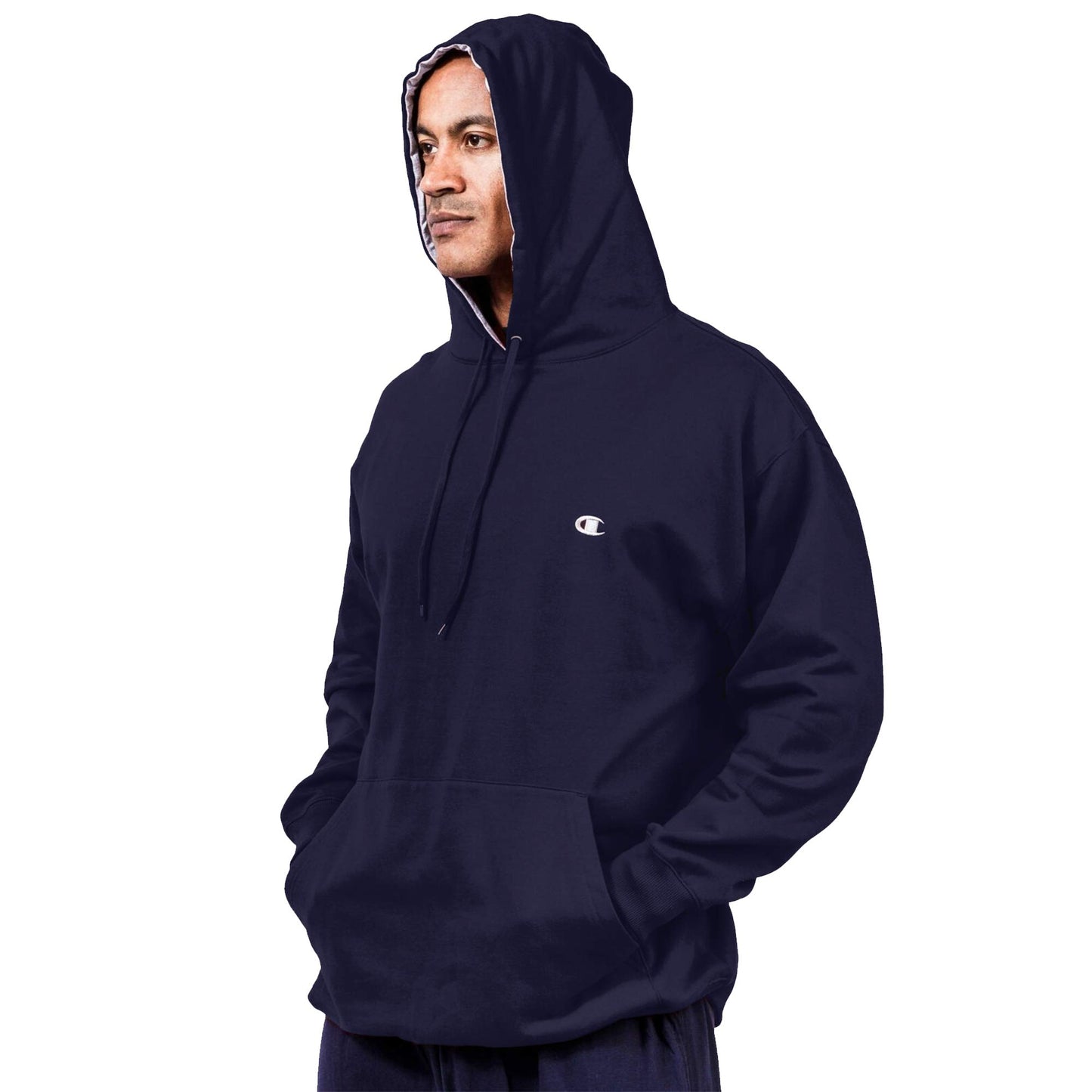 Champion Big and Tall Hoodies for Men - Fleece Pullover Sweatshirt Mens Hoodie Navy