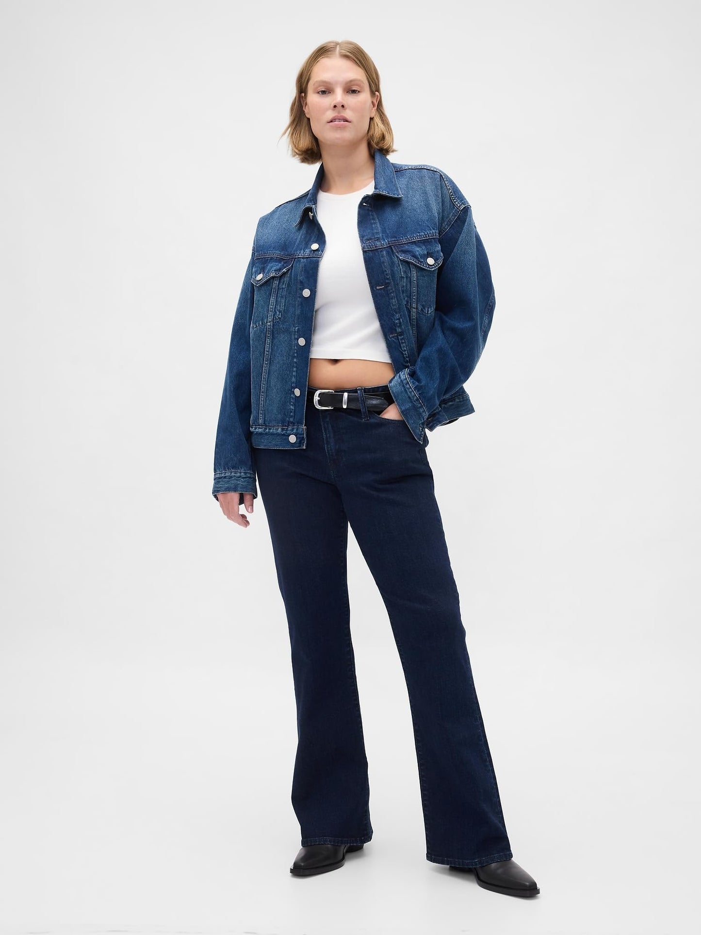 GAP Womens Long and Lean Fit Denim Jean Dark Indigo 29 Long