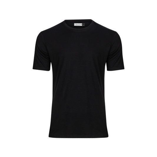 TallSlim Men's Tall Slim-Fit Short Sleeve Crewneck T-Shirt - Extra Long, Slim Fit, Preshrunk Easy Care, Black, Small