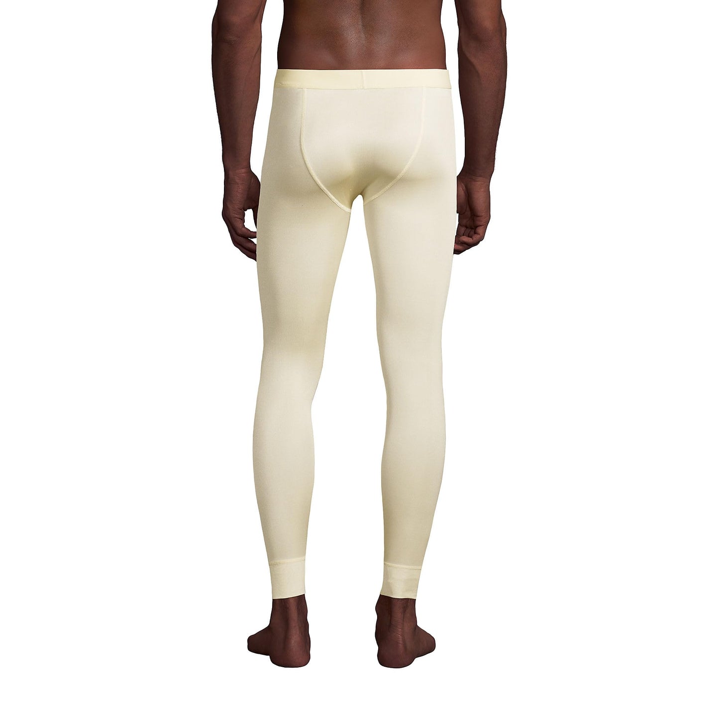 Lands' End Mens Silk Interlock Pant Ecru Tall X-Large