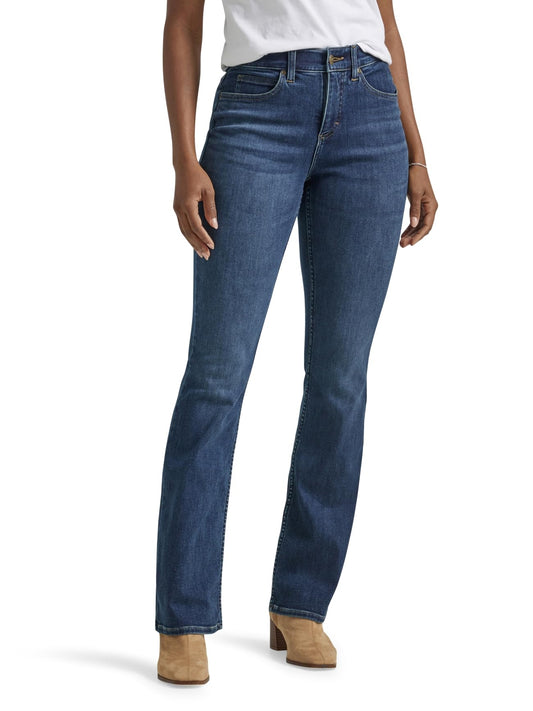 Lee Women's Ultra Lux Comfort with Flex Motion Bootcut Jean, Star Rise, 12 Long