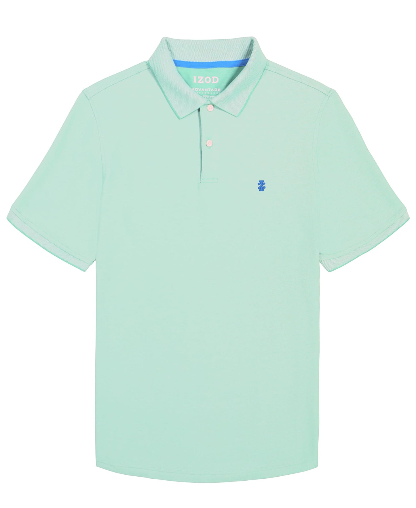 IZOD Men's Big Advantage Performance Short Sleeve Polo Shirt, Green Spruce, Large Tall