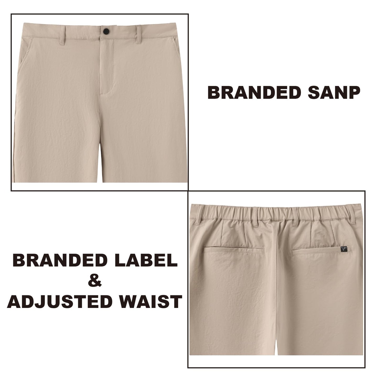 TALL MAXX Tall Men's 36"/38" Inseam Classic-Fit Casual Chino Pants Khaki