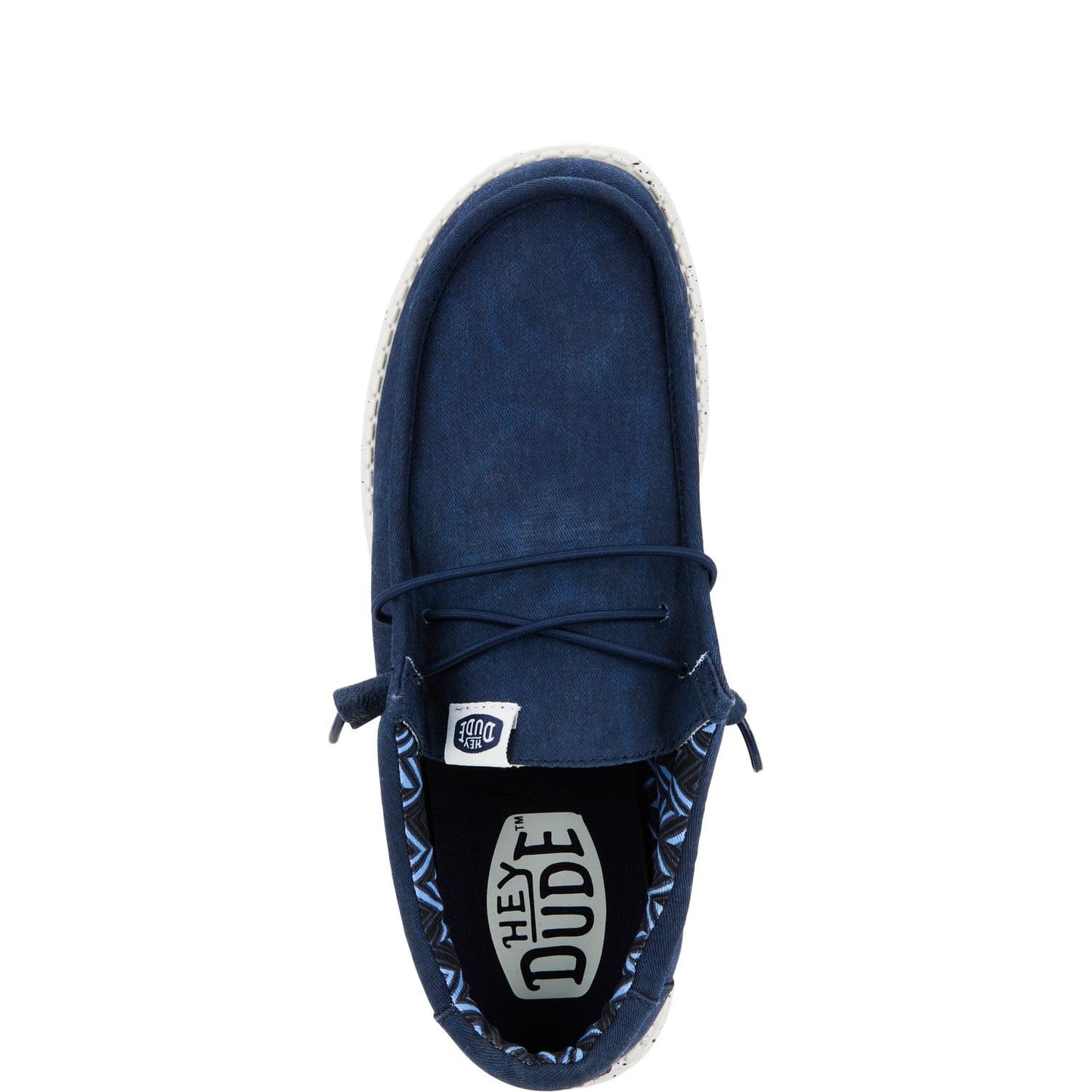 HEYDUDE Men's Wally Stretch Canvas Navy Size 15 | Men's Shoes | Men Slip-on Loafers | Comfortable & Light-Weight