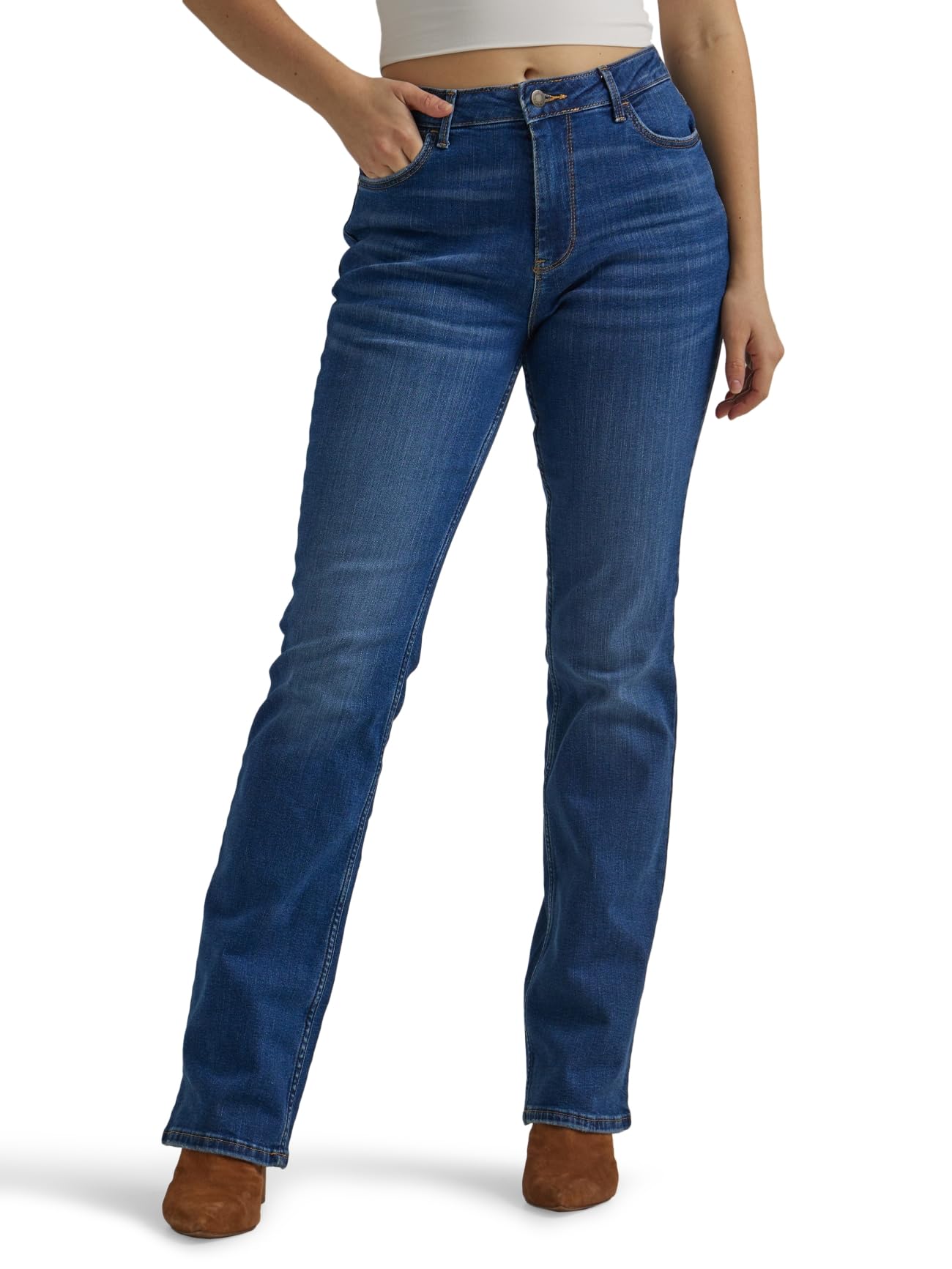 WranglerwomensHigh Rise Bold Boot Jean Crimson