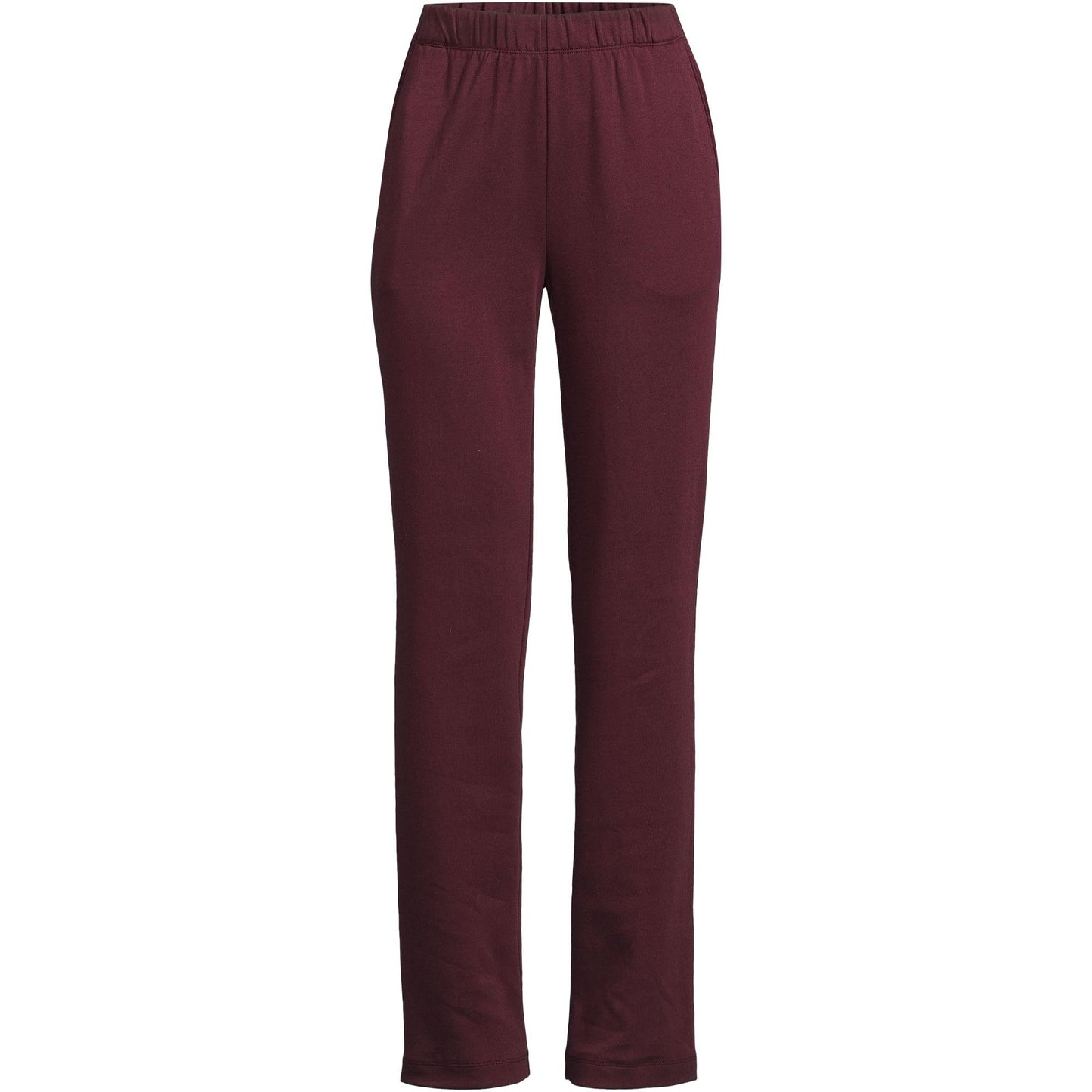 Lands' End Women s Sport Knit Pants Lush Burgundy Tall Medium