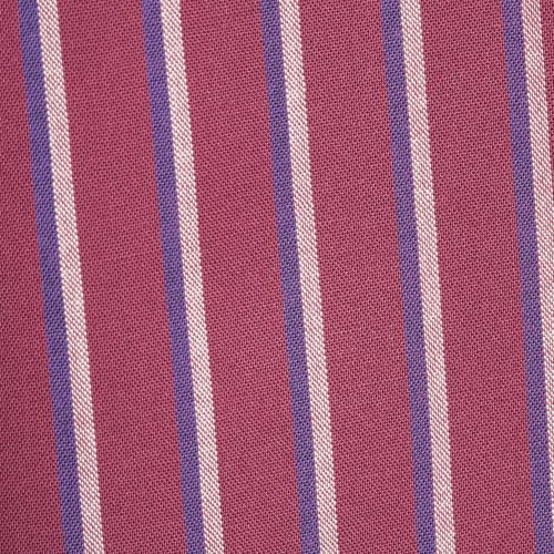 Rich Burgundy/Ivory Stripe