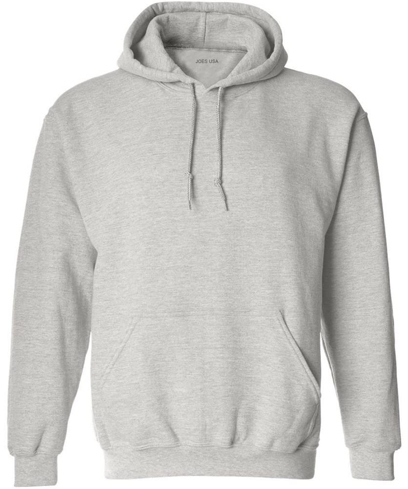 Joe's USA Big and Tall Hoodies for Men Pullover Hooded Sweatshirt-3XLT-Ash