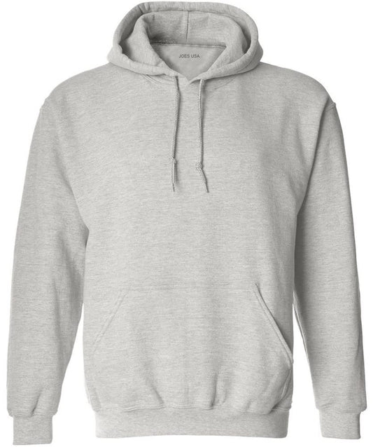 Joe's USA Big and Tall Hoodies for Men Pullover Hooded Sweatshirt-3XLT-Ash