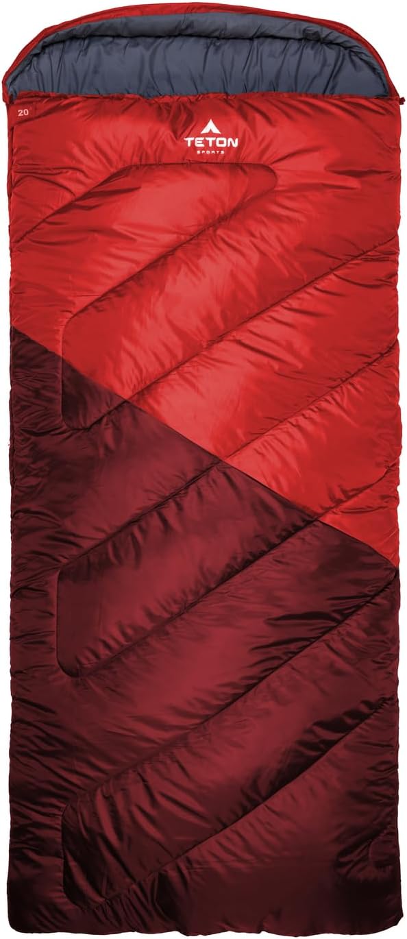 XXL Long Sleeping Bag (7'6"), Teton Fahrenheit: +20ºF rated