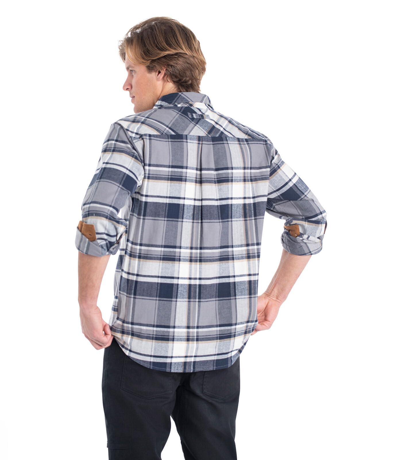 Legendary Whitetails Mens Flannel Shirt Long Sleeve Button Down Relaxed Fit, Horizon Trapper Plaid, 4XT