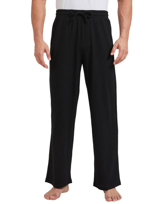 TTZ 34/36 Inseam Mens Tall Pajama Pants Waffle Pj Lounge Sleep Pants for Tall Men-XLT