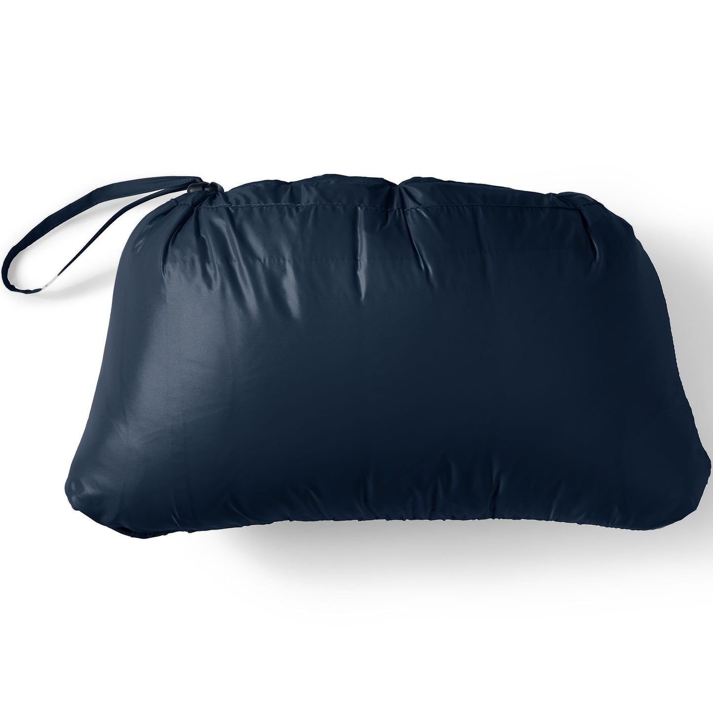 Lands' End Mens Hooded Wanderweight Down Jacket Radiant Navy Tall Medium