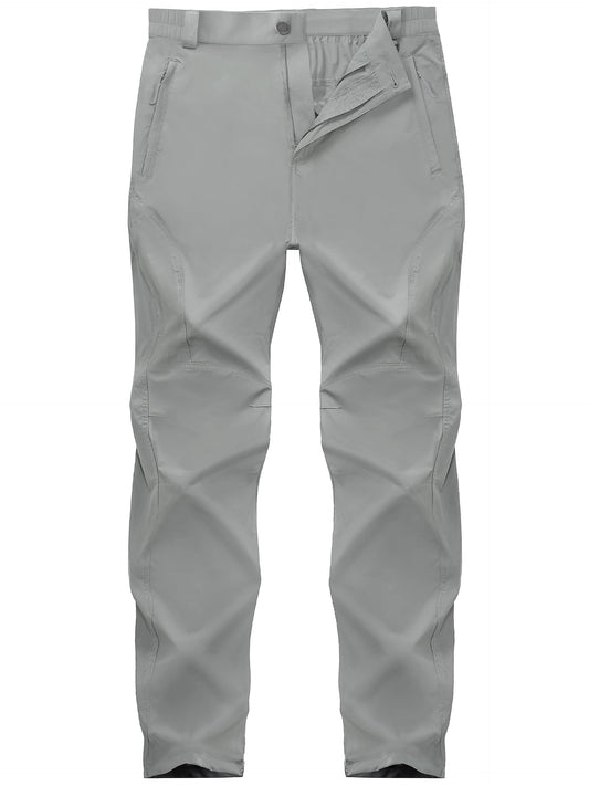 SEVEGO 30"/32"/34"/36" Inseam Men's Tall Hiking Pants Quick Dry Outdoor Waterproof Fishing Cargo Pants with Belt 5 Pockets 38" Light Green M