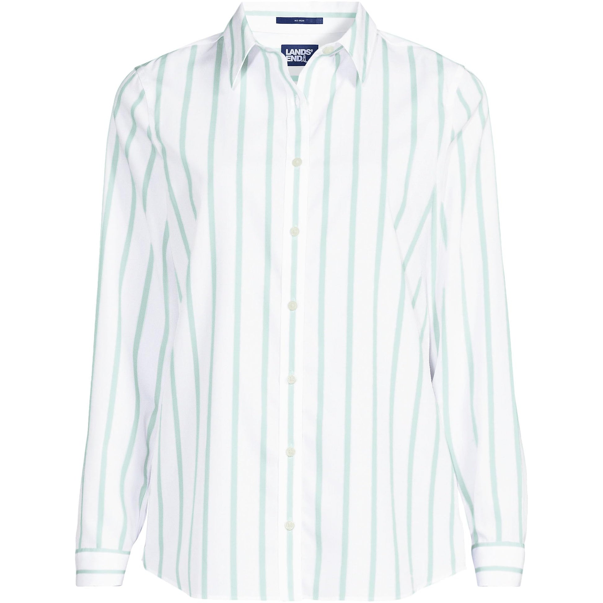 White/Aqua Classic Stripe