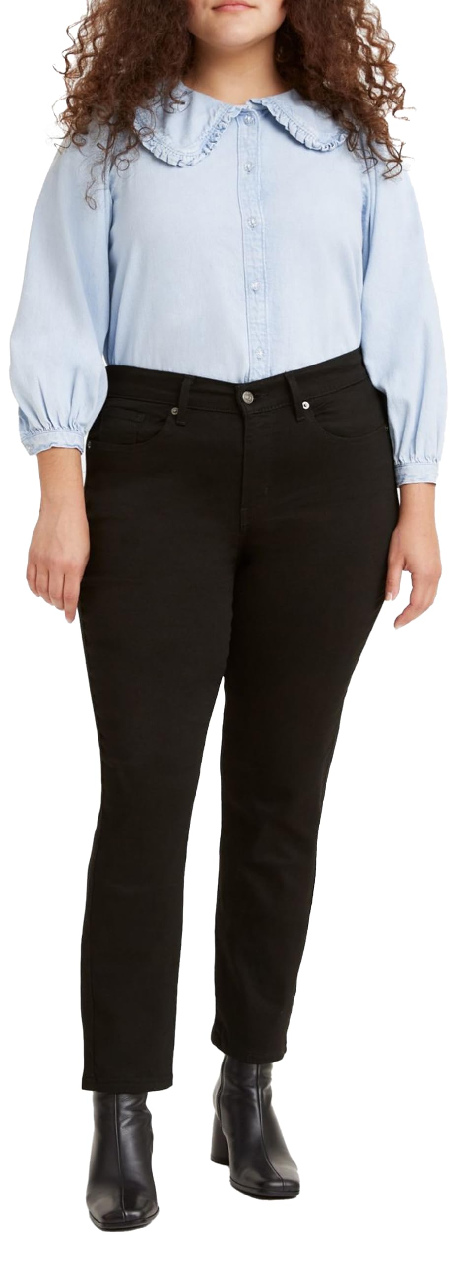 Levi's Women's Classic Straight Jeans, Soft Black (Waterless), 28 (US 6) R