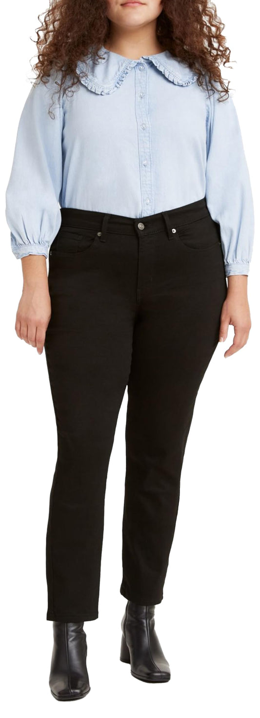 Levi's Womens Classic Straight (Also Available In Plus) Jeans, Soft Black, 29 Regular US