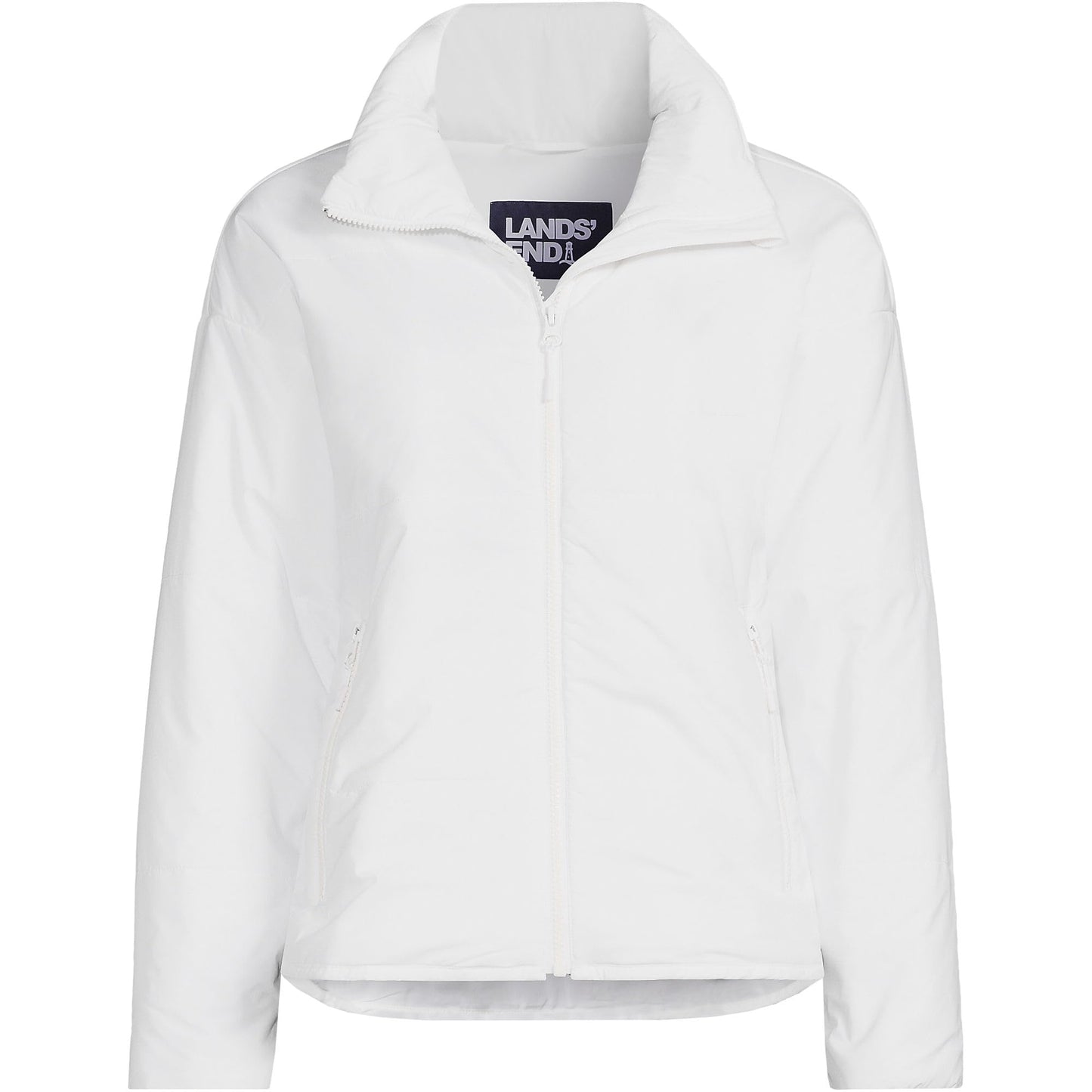 Lands' End Women's Tall WanderFree Insulated Jacket Medium White
