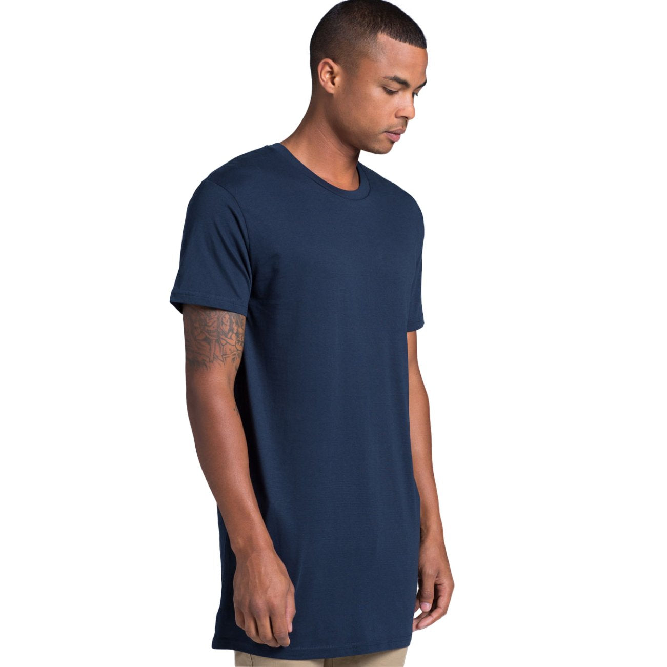 Have It Tall Men's Extra Long T Shirt Navy Medium XTall