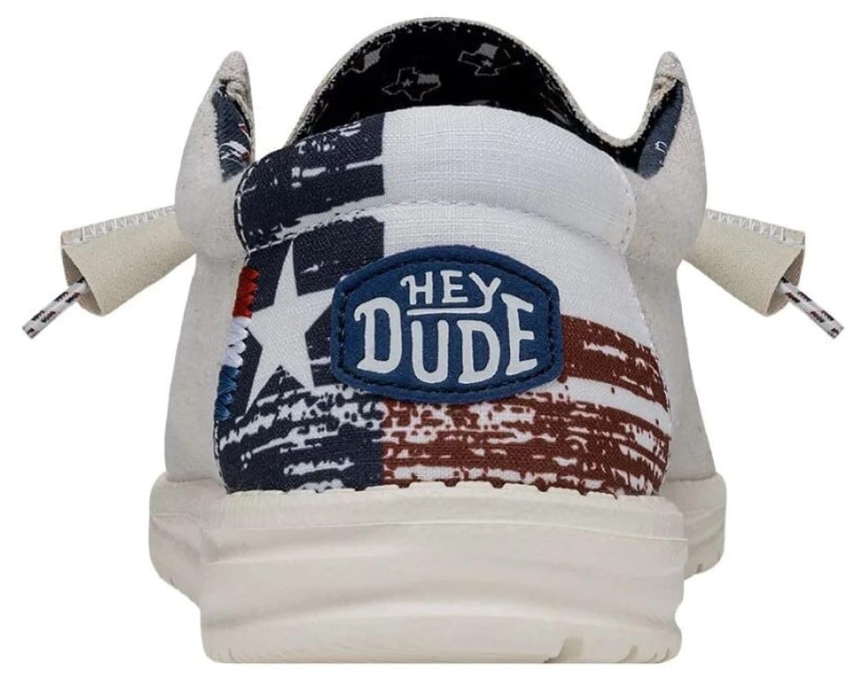 HEYDUDE Men's Wally-Texas Canvas Off White Size 14 | Men's Shoes | Men Slip-on Loafers | Comfortable & Light-Weight