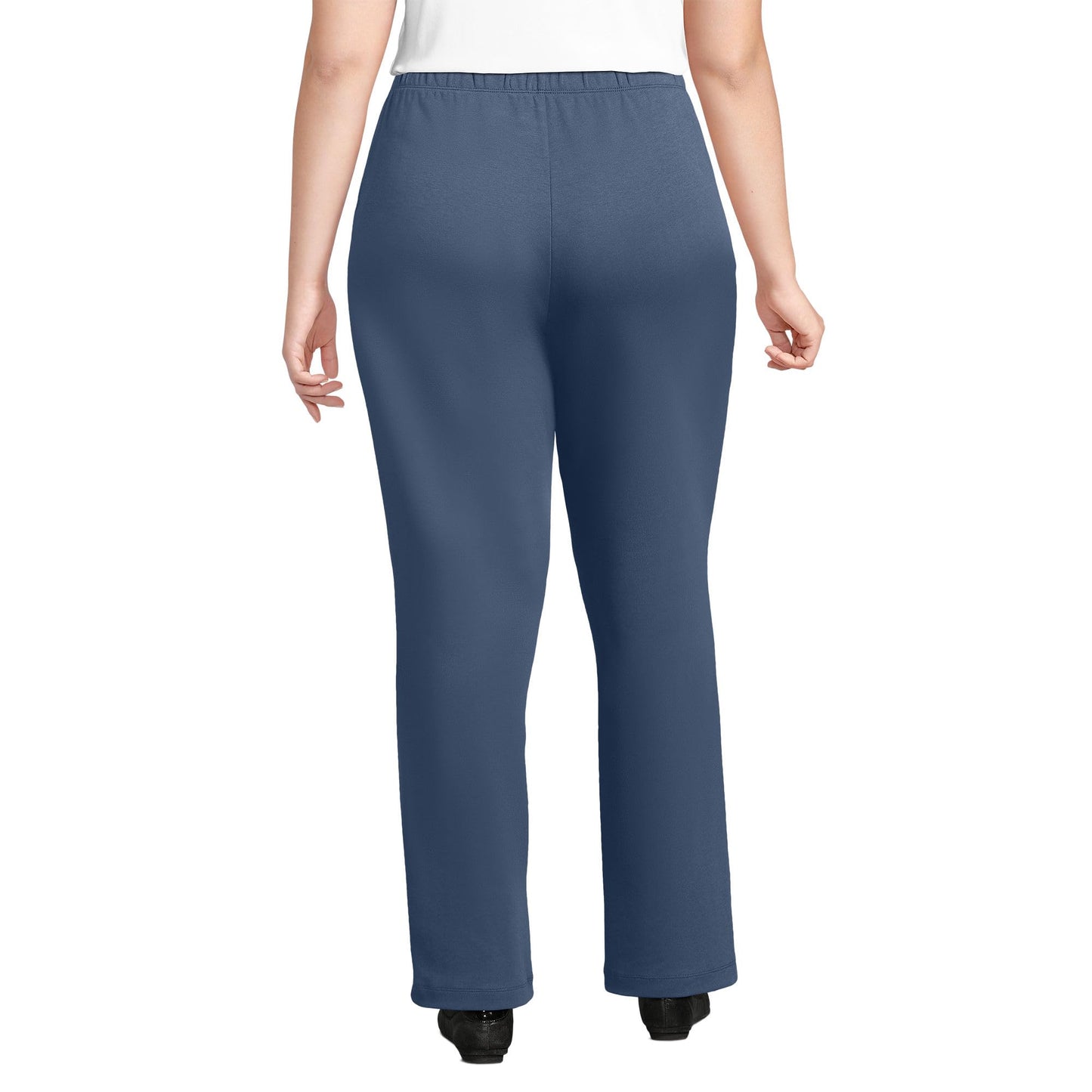 Lands' End Women s Sport Knit Pants Nightfall Blue Tall X-Large