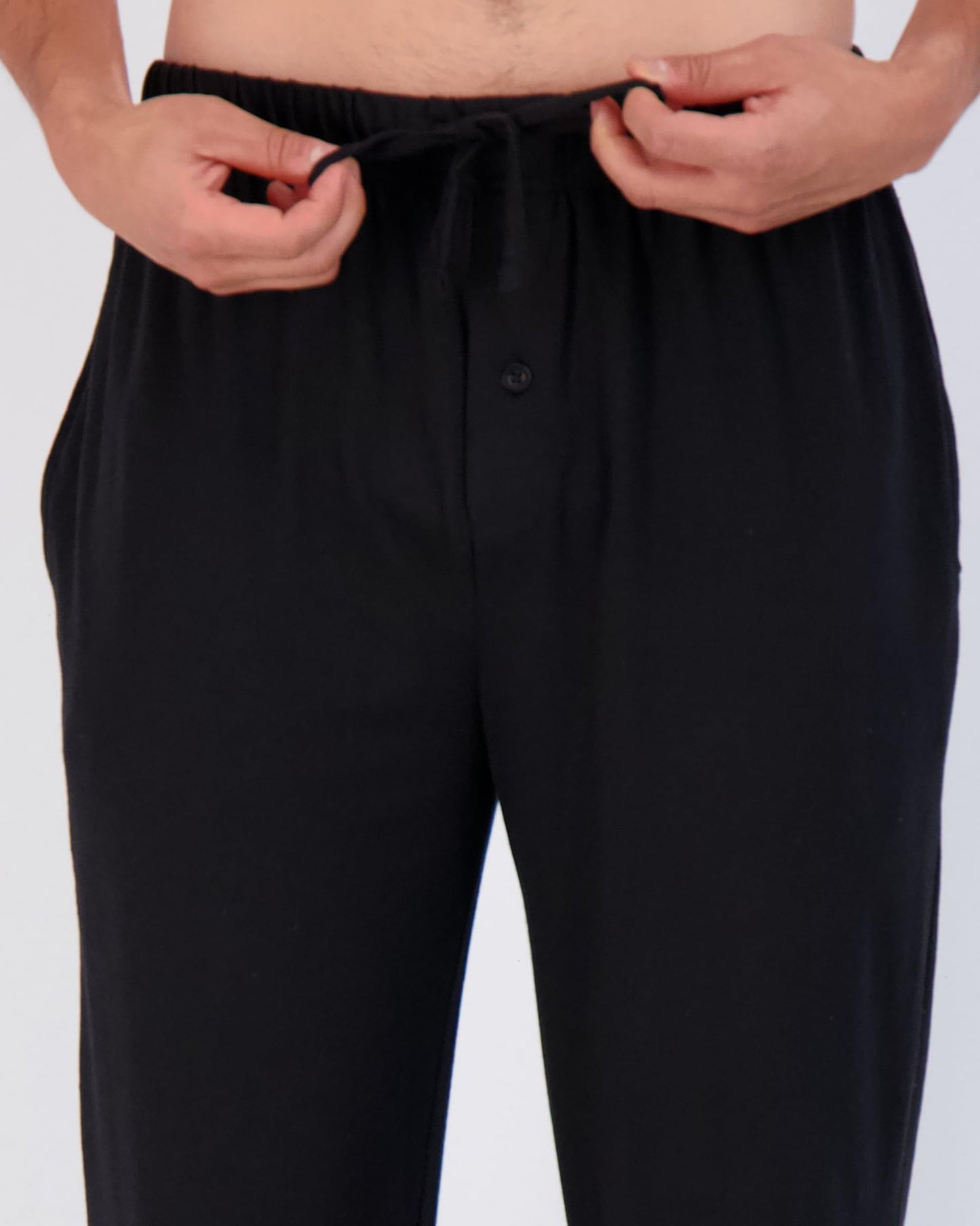 Real Essentials 3 Pack: Men's Pajama Pants - Knit Cotton Flannel Plaid Lounge Bottoms (Available In Big & Tall) - Set 6, 5x Tall