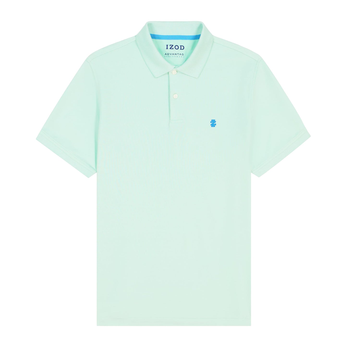IZOD Men's Big and Tall Advantage Performance Short Sleeve Polo Shirt, Birds Egg Green, Large Tall