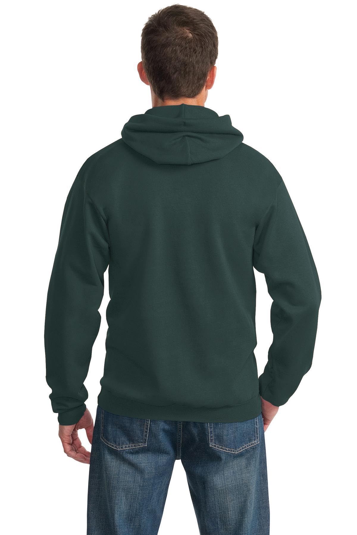 Port & Co TALL Essential Fleece Pullover Hooded Sweatshirt-PC90HT-XLT-Dark Green