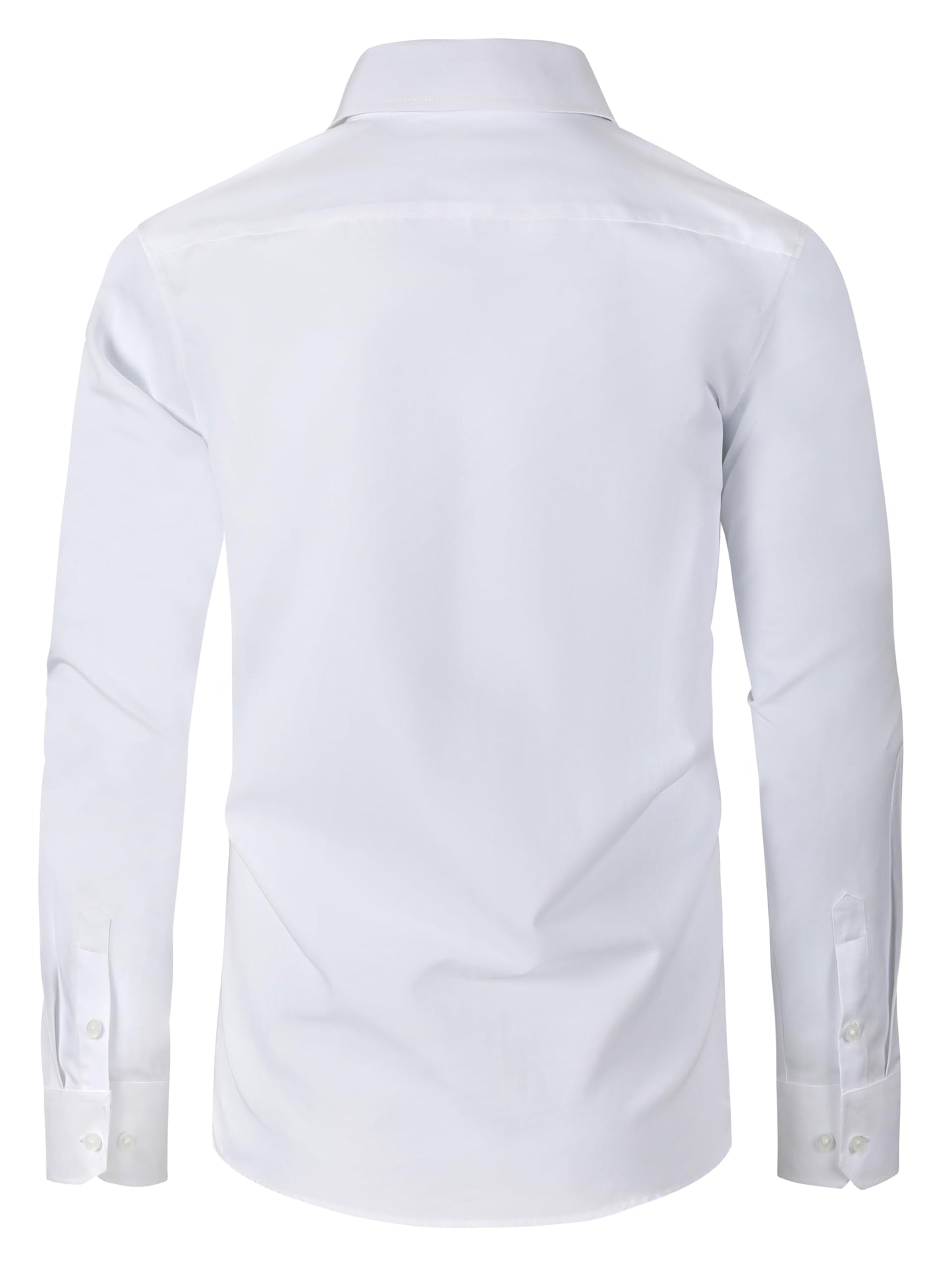 GIANZEN White Button Up Men's Dress Shirt for Men Big and Tall Casual Long Sleeve Mens Shirts Clothing Slim Fit Down Oxford White Size XXXXL Tall