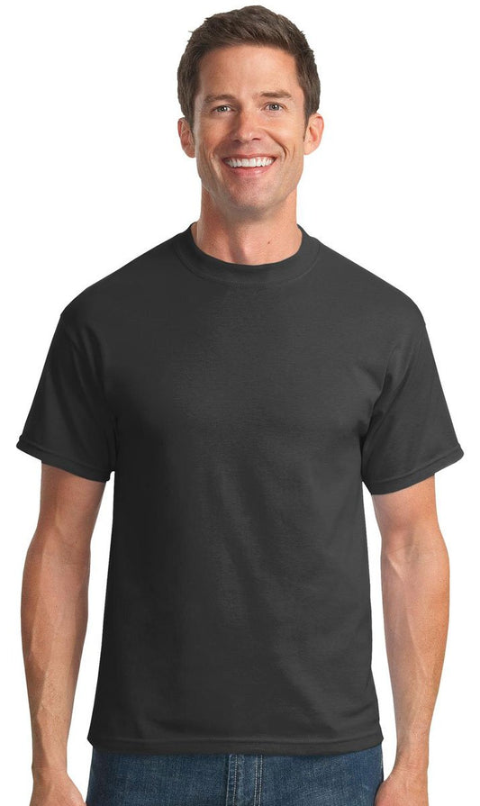 Port & Company Men's Tall 50/50 Cotton/Poly T Shirts 3XLT Charcoal