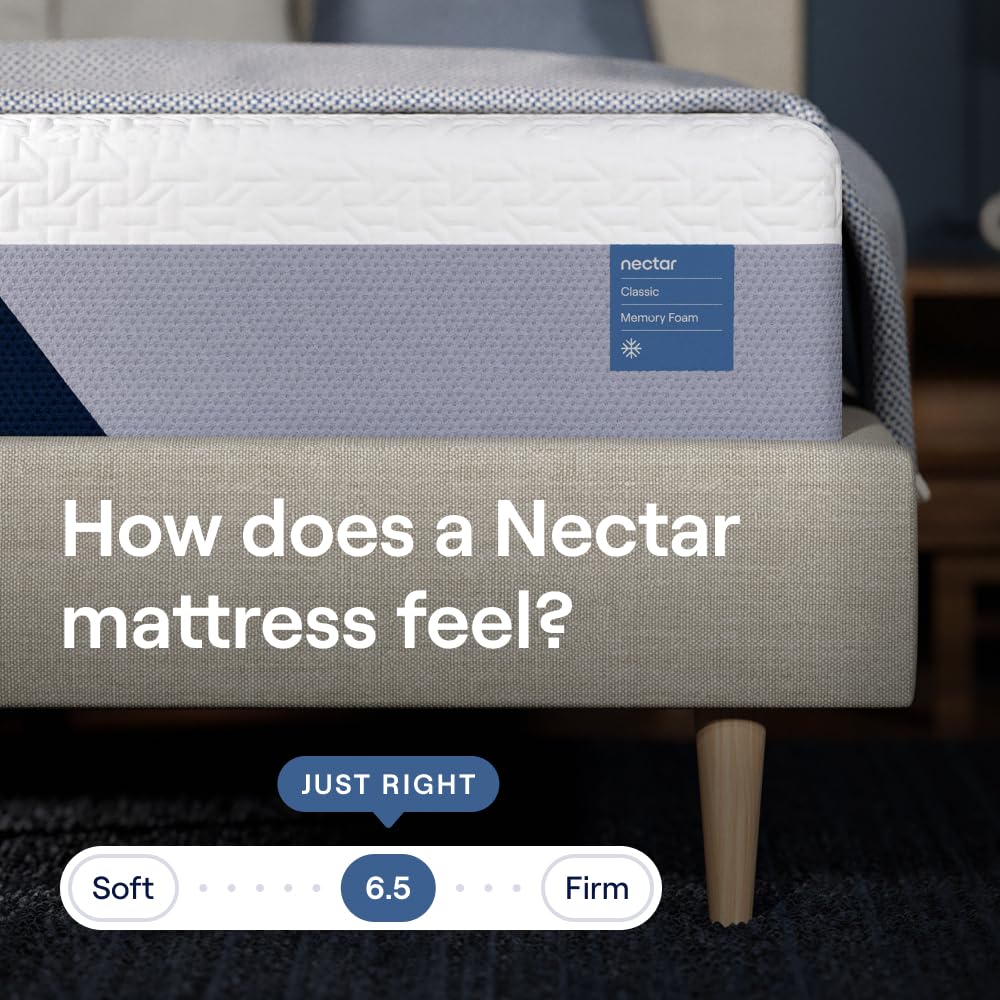 Nectar Classic 12” Cal King Mattress (84" Long) - Medium Firm - 365-Night Trial & Forever Warranty