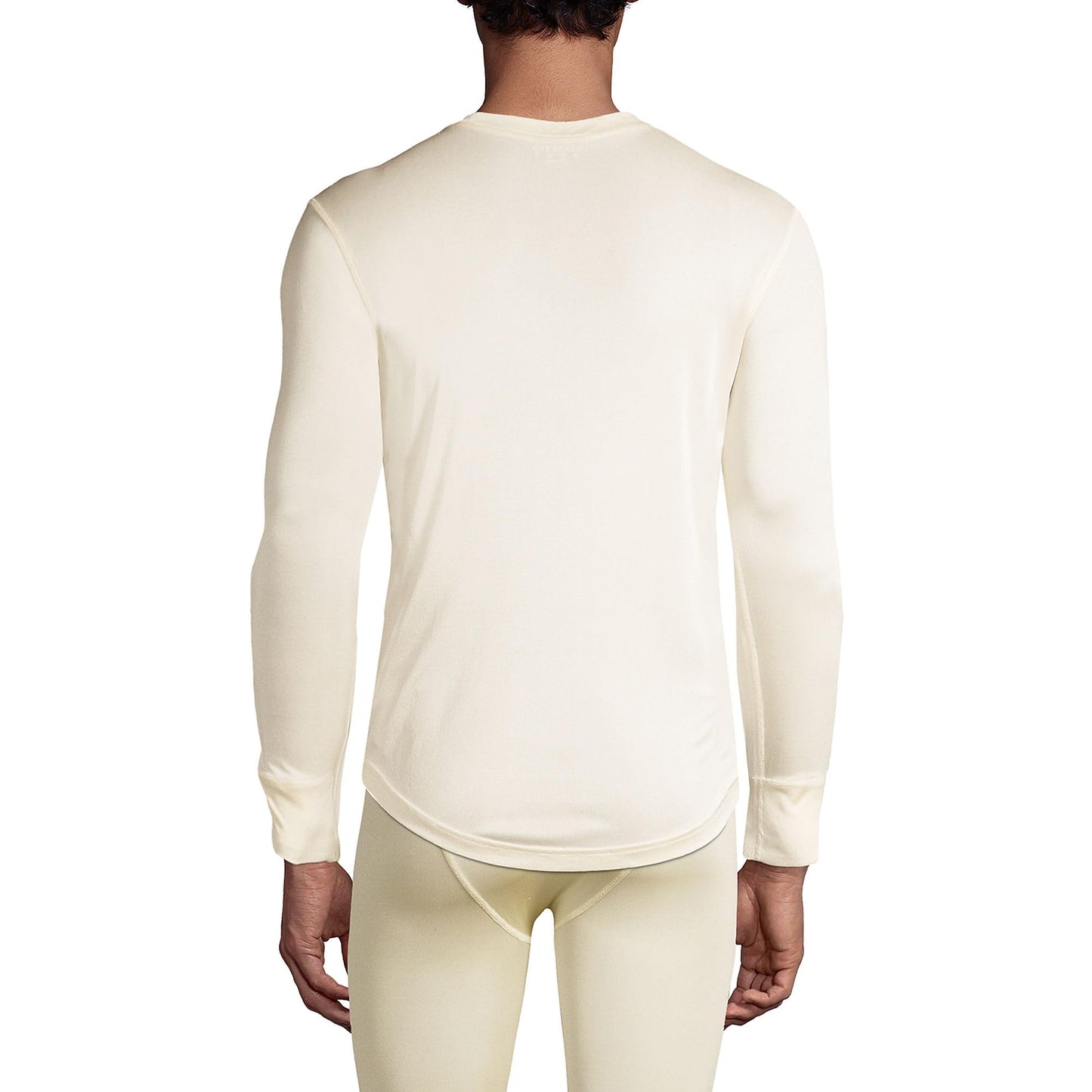 Lands' End Mens Silk Interlock Crew Ecru Tall XX-Large