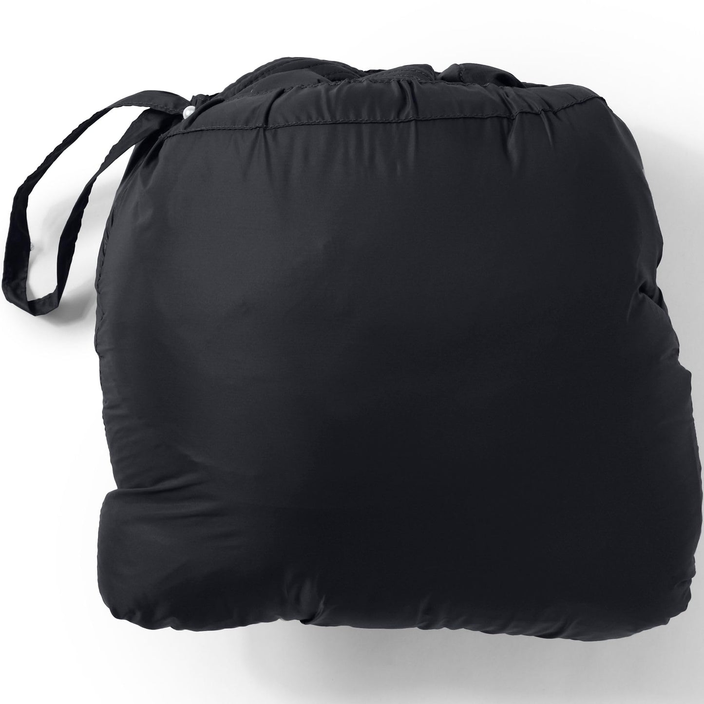 Lands' End Womens Packable Chevron Wanderweight Down Coat Black Tall X-Large