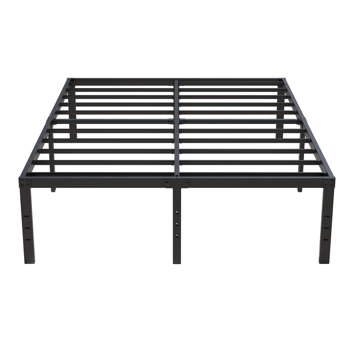 Upcanso 18 Inch California King Bed Frames No Box Spring Need, Platform Cal King Bed Frame with High Storage, Eassy Assembly 3,500 Lbs Heavy Duty Bedframes, Black