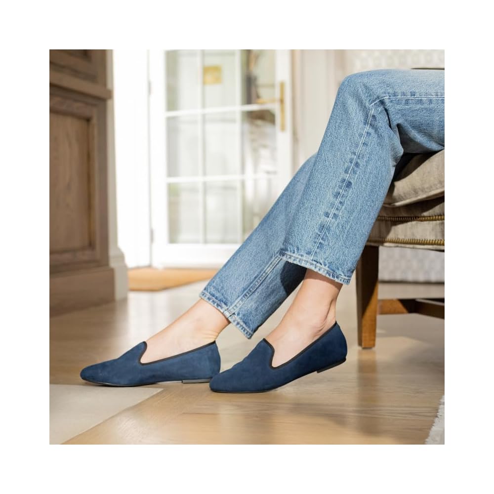 Navy Suede
