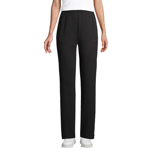 Lands' End Women s Sport Knit Pants Black Tall Large