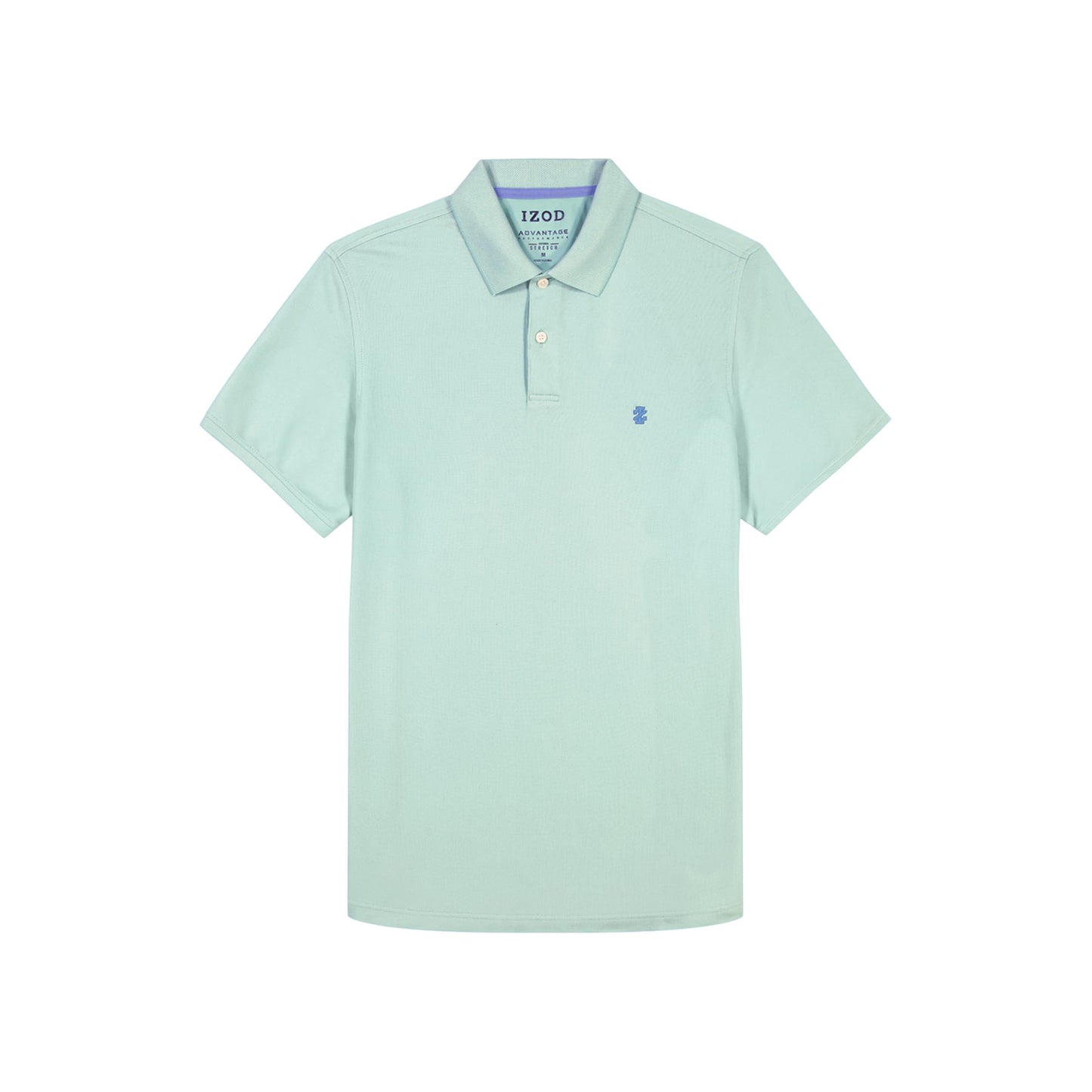 IZOD Men's Big and Tall Advantage Performance Short Sleeve Polo Shirt, Beryl Green, 5X-Large Tall