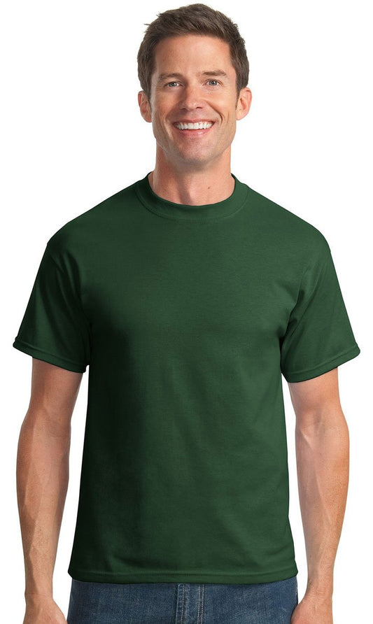 Port & Company Men's Tall 50/50 Cotton/Poly T Shirts XLT Dark Green