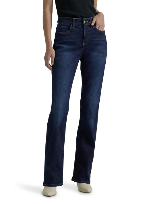 Lee Women's Ultra Lux Comfort with Flex Motion Bootcut Jean, Main Thrill, 16 Long