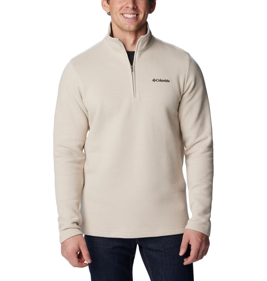 Columbia Men's Great Hart Mountain III Half Zip, Dark Stone Heather, Large Tall