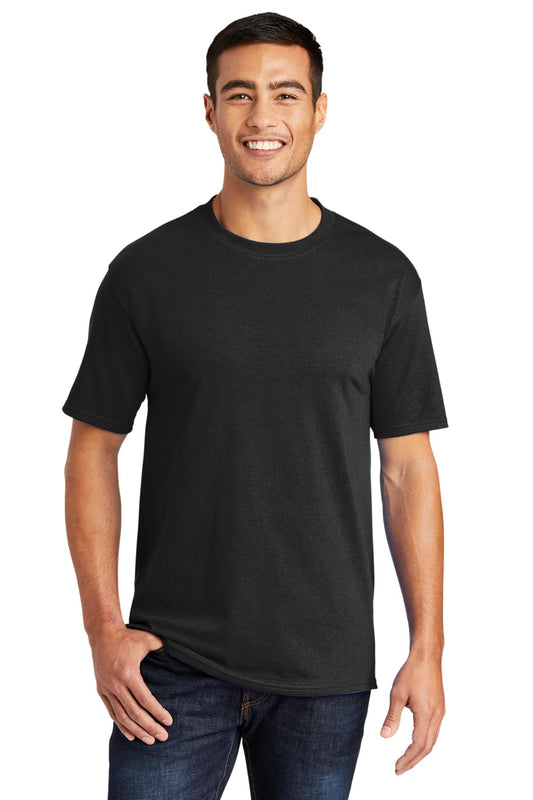 Port & Company Men's Tall 50/50 Cotton/Poly T Shirts 3XLT Jet Black
