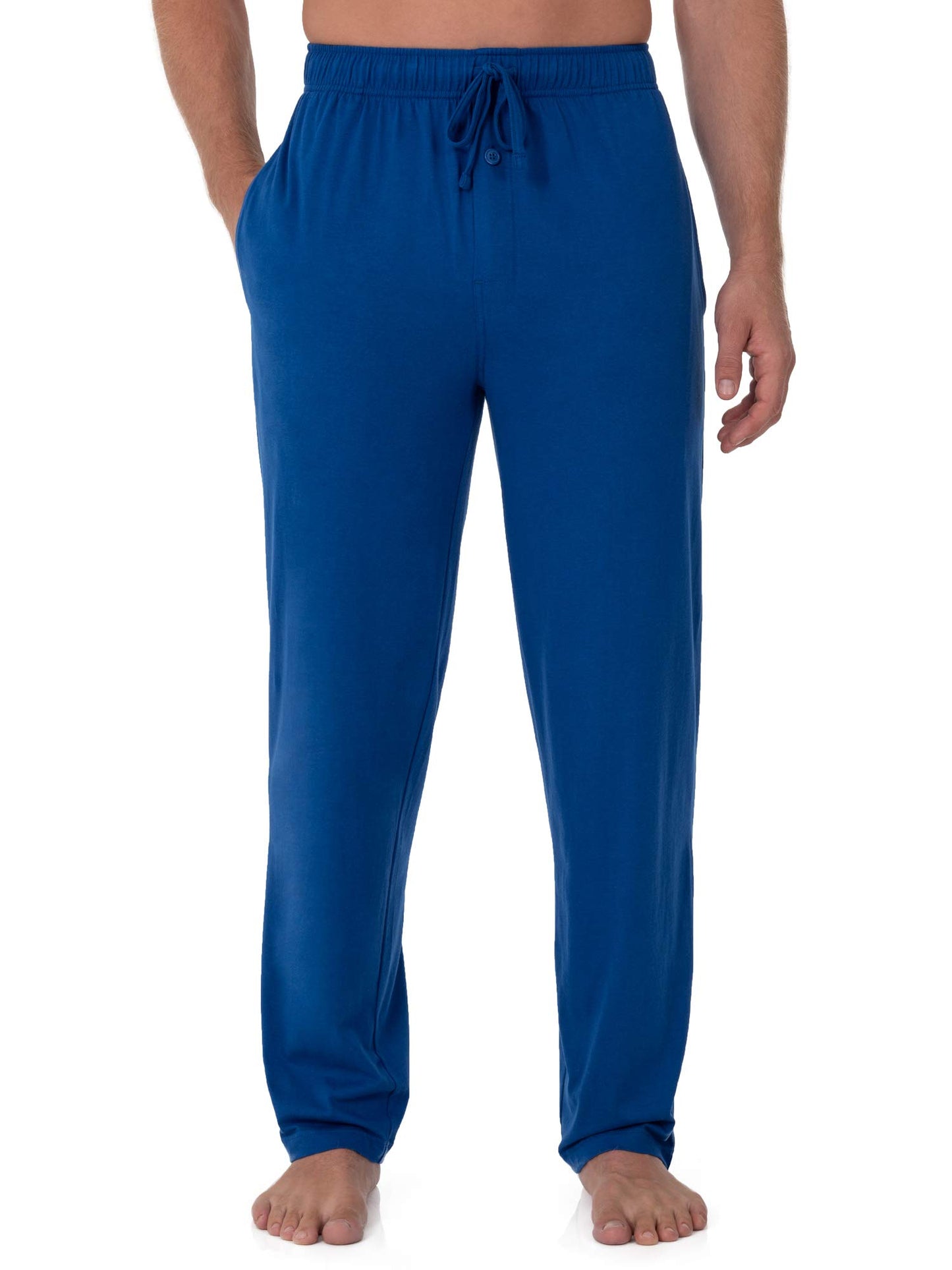 Fruit of the Loom Men's Extended Sizes Jersey Knit Sleep Pant Pajama Bottom, Mazarine Blue (1-pack), 3X-Large US
