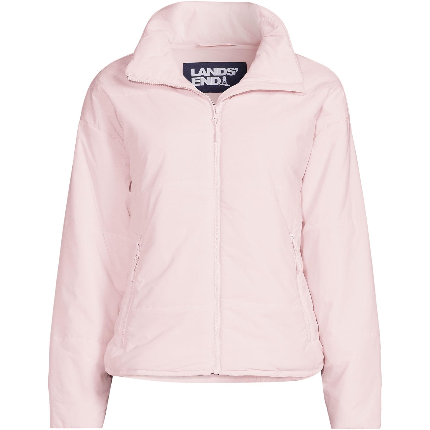Lands' End Women's Tall WanderFree Insulated Jacket Medium Pearl