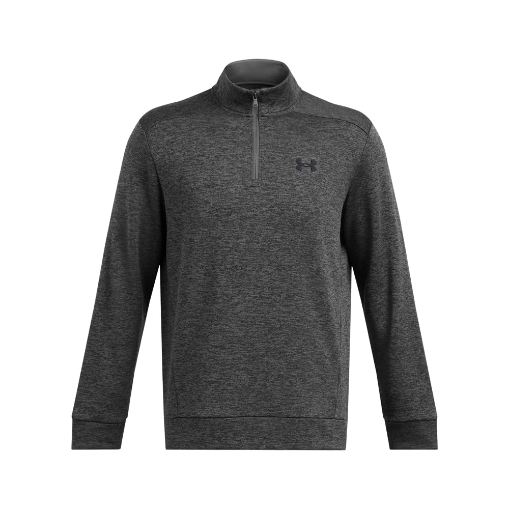 Under Armour Men's Armour Fleece Twist Quarter Zip, (026) Castlerock / / Black, XX-Large