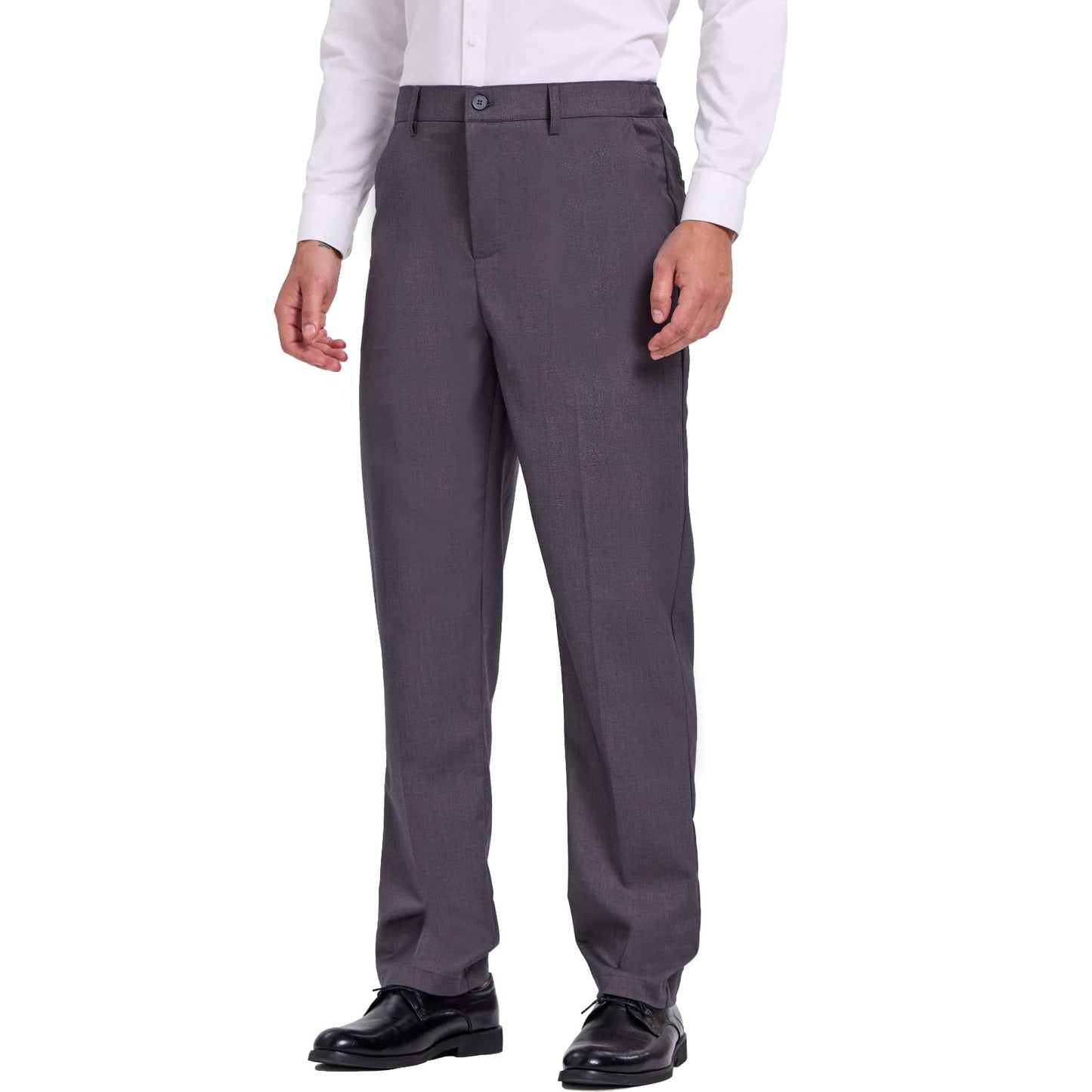 Tall Men's 36"/38" Inseam Classic Dress Work Pants Charcoal