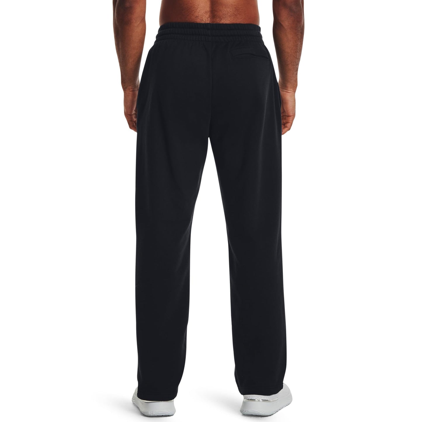 Under Armour Men's Rival Fleece Pants, (001) Black / / White, Large Tall