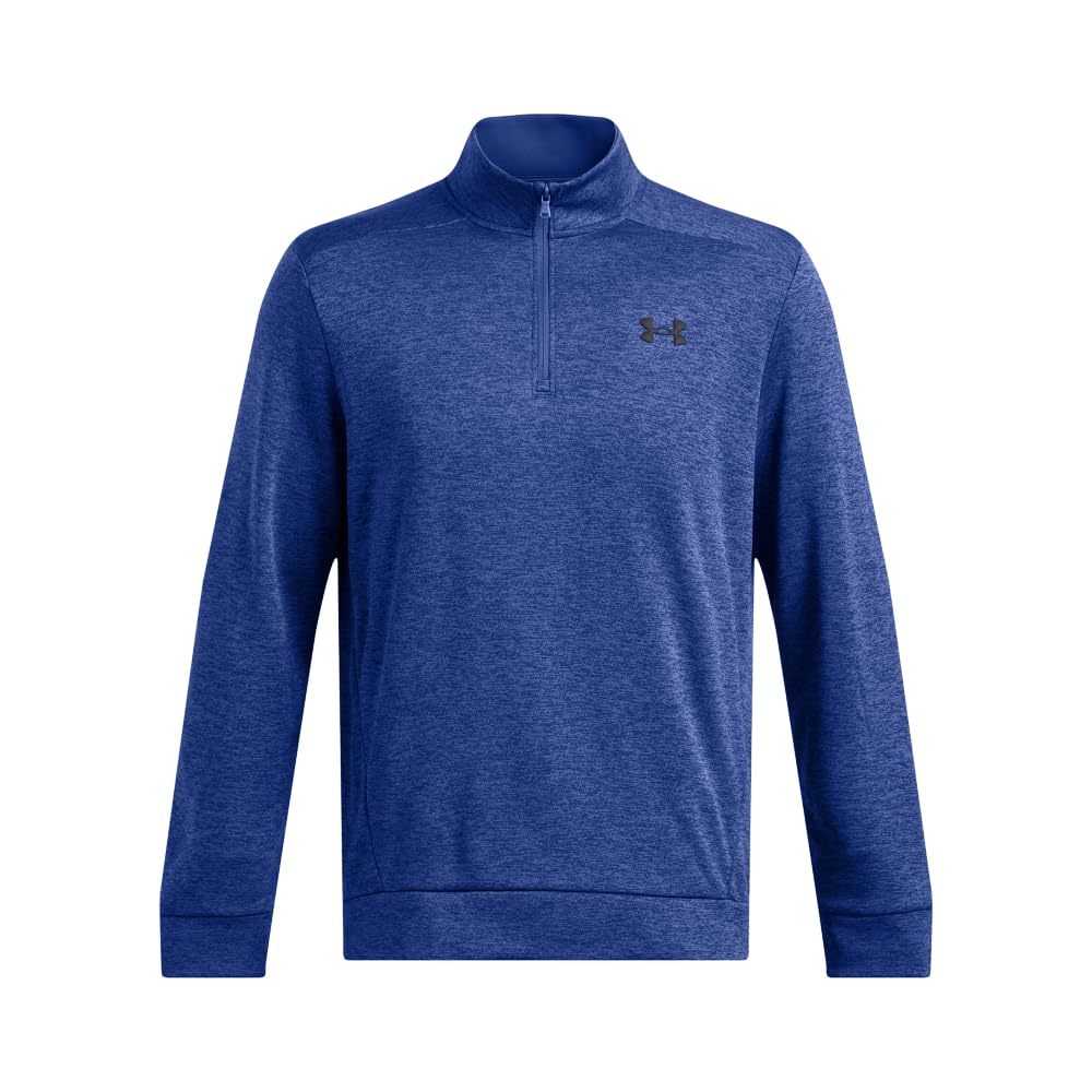 Under Armour Men's Armour Fleece Twist Quarter Zip, (432) Tech Blue / / Black, 3X-Large