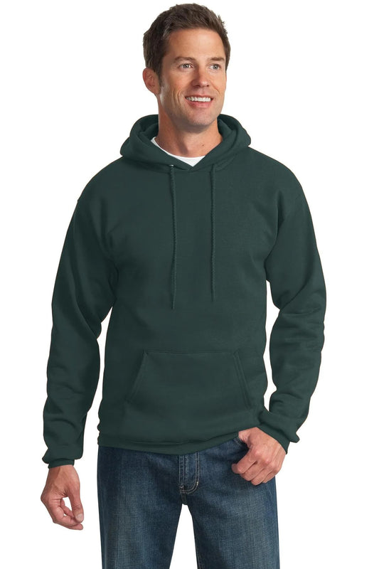 Port & Co TALL Essential Fleece Pullover Hooded Sweatshirt-PC90HT-3XLT-Dark Green