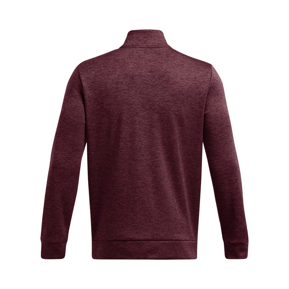 Under Armour Men's Armour Fleece Twist Quarter Zip, (600) Dark Maroon / / Black, 3X-Large